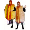 Hot Dog with Relish(on left) Mascot Costume