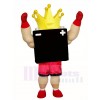 Black Battery King Mascot Costumes