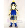 Blue and Yellow Spartan Trojan Knight Sparty Mascot Costumes People