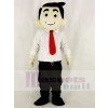 Red Tie Office Boy Business Man Mascot Costumes People
