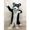 Black and White Border Collie Husky Dog Mascot Costume Animal 