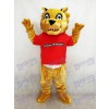 Cougar Paws in Red Shirt Mascot Costumes