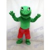 Green Frog with Red Shorts Mascot Costume Animal 