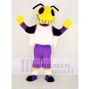 Yellow Hornets in Purple Mascot Costume School 