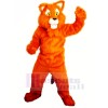 Orange Panther Mascot Costumes Adult