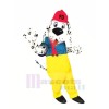 Dog with Red Hat Mascot Costumes Cartoon