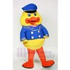 Papa Duck with Blue Hat Mascot Costumes Cartoon	