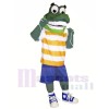 Green Gator with Big Eyes Mascot Costumes Animal