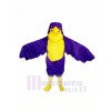 Purple Falcon Mascot Costume Cartoon