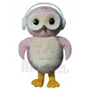 Pink Owl Mascot Costumes Cartoon	
