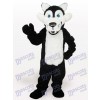 White Belly Wolf Animal Adult Mascot Costume
