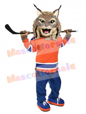 Hunter the Canadian Lynx Edmonton Oilers Hunter Mascot Costume Animal