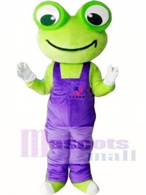 Cartoon Frog Mascot Costume
