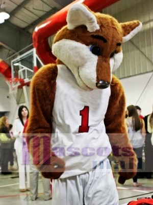 Basketball Sport Fox Mascot Costume