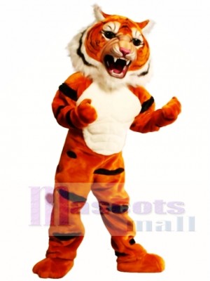 Super Muscle Tiger Mascot Costume