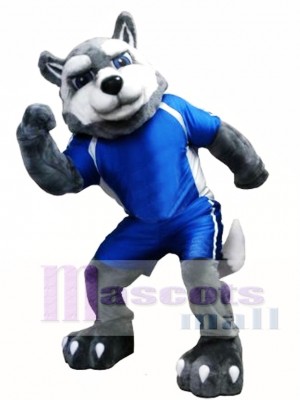 Power Husky Dog Mascot Costume
