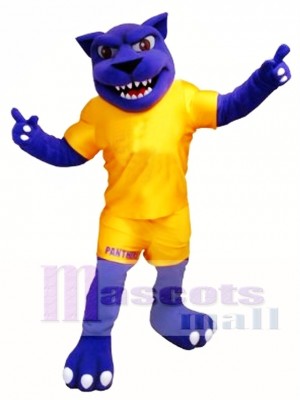 Power Blue Panther Mascot Costume