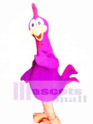 Purple Chicken Mascot Costume Adult Costume