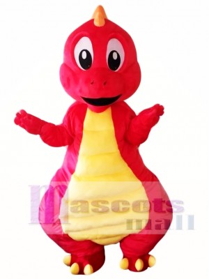 Red Dinosaur Mascot Costume
