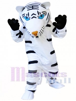 White Tiger Mascot Costume  
