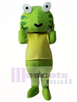 Green Frog Mascot Costume  