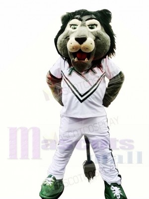 College Green Lion Mascot Costume 