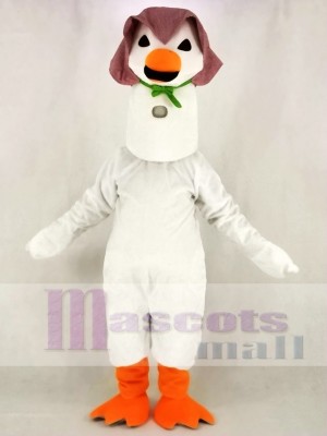 White Mother Goose Mascot Costume School	