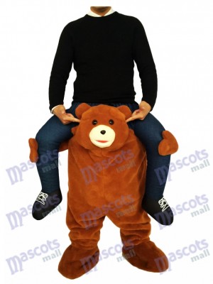 Piggyback Brown Bear Carry Me Ride on Teddy Bear Mascot Costume