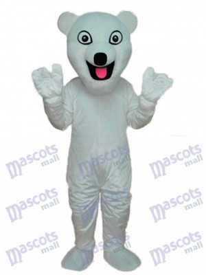 White Polar Bear Mascot Adult Costume Animal 