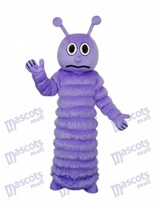 Purple Worm Mascot Adult Costume Insect