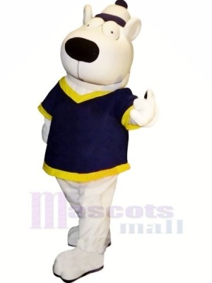 White Bear with Big Eyes Mascot Costumes Animal