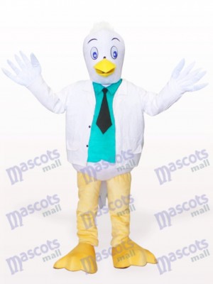 Little White Crane Bird Adult Mascot Costume