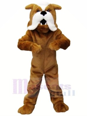 Strong Brown Bulldog Mascot Costumes Animal