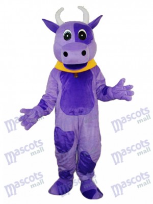 Purple Cow Mascot Adult Costume Animal  