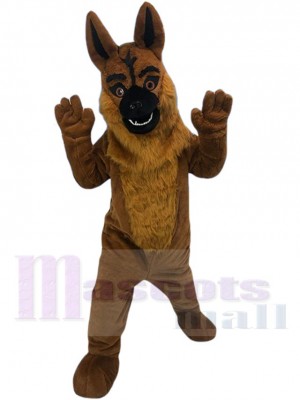 Brown Wolf Dog Hound Mascot Costume Animal
