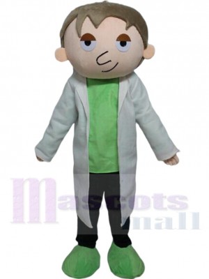 Friendly Man Doctor Mascot Costume People