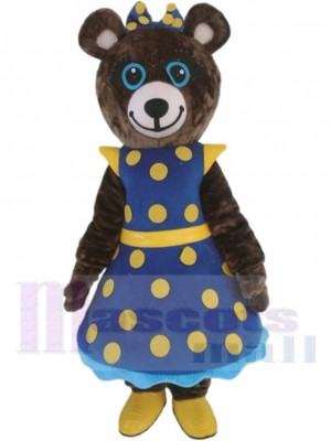Lovely Lady Teddy Bear Mascot Costume Animal