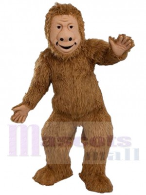 Brown Bigfoot Sasquatch Mascot Costume Cartoon