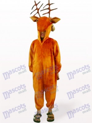 Coffee Deer Open Face Kids Animal Mascot Costume