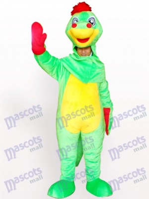 Open Face Dinosaur Adult Mascot Costume