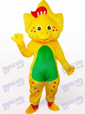 Star Dragon In Yellow Mascot Costume