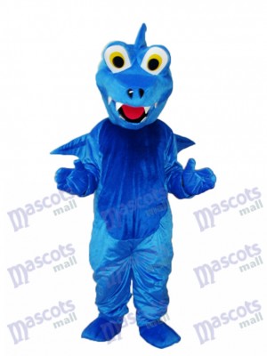 Blue Thorn Dragon Mascot Adult Costume Animal