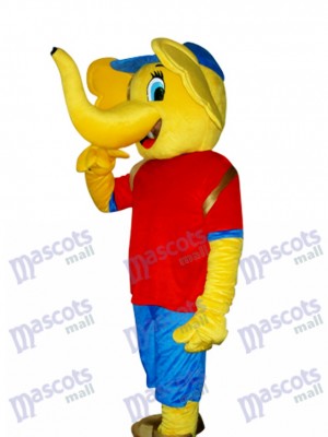 Yellow Elephant Mascot Adult Costume Animal