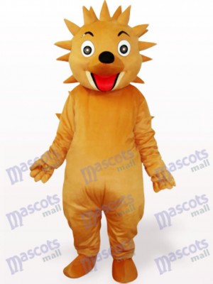 Brownish Yellow Hedgehog Adult Mascot Costume