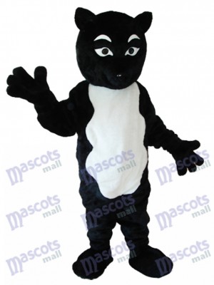 Black and White Fox Mascot Adult Costume Animal