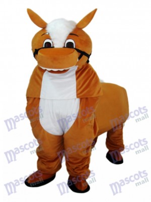 Small Brown Horse Mascot Adult Costume Animal