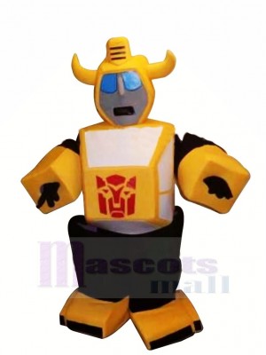High Quality Yellow Robot Mascot Costumes Cartoon