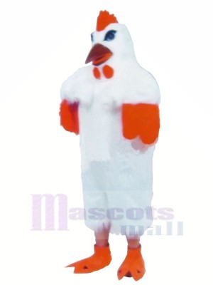 White Lightweight Chicken Mascot Costumes Cartoon