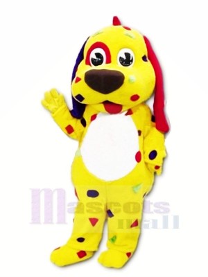 Yellow Puppy Dog Mascot Costumes Cartoon