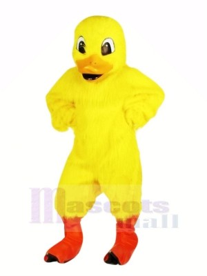 Strong Yellow Duck Mascot Costumes Cartoon	